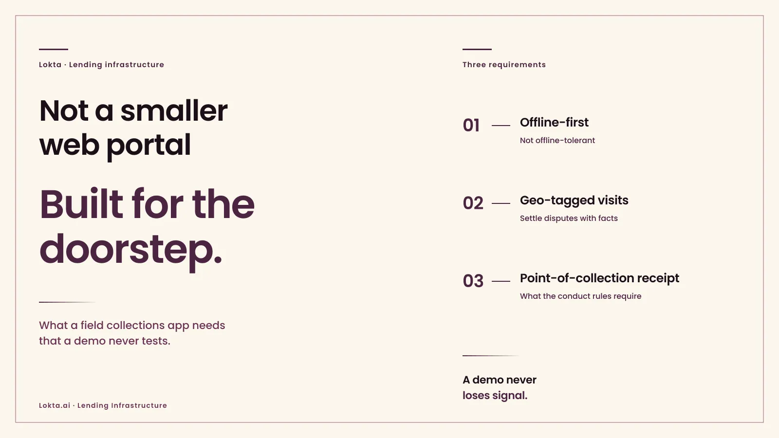A Field Agent's App Is Not a Smaller Version of the Web Portal: cover art