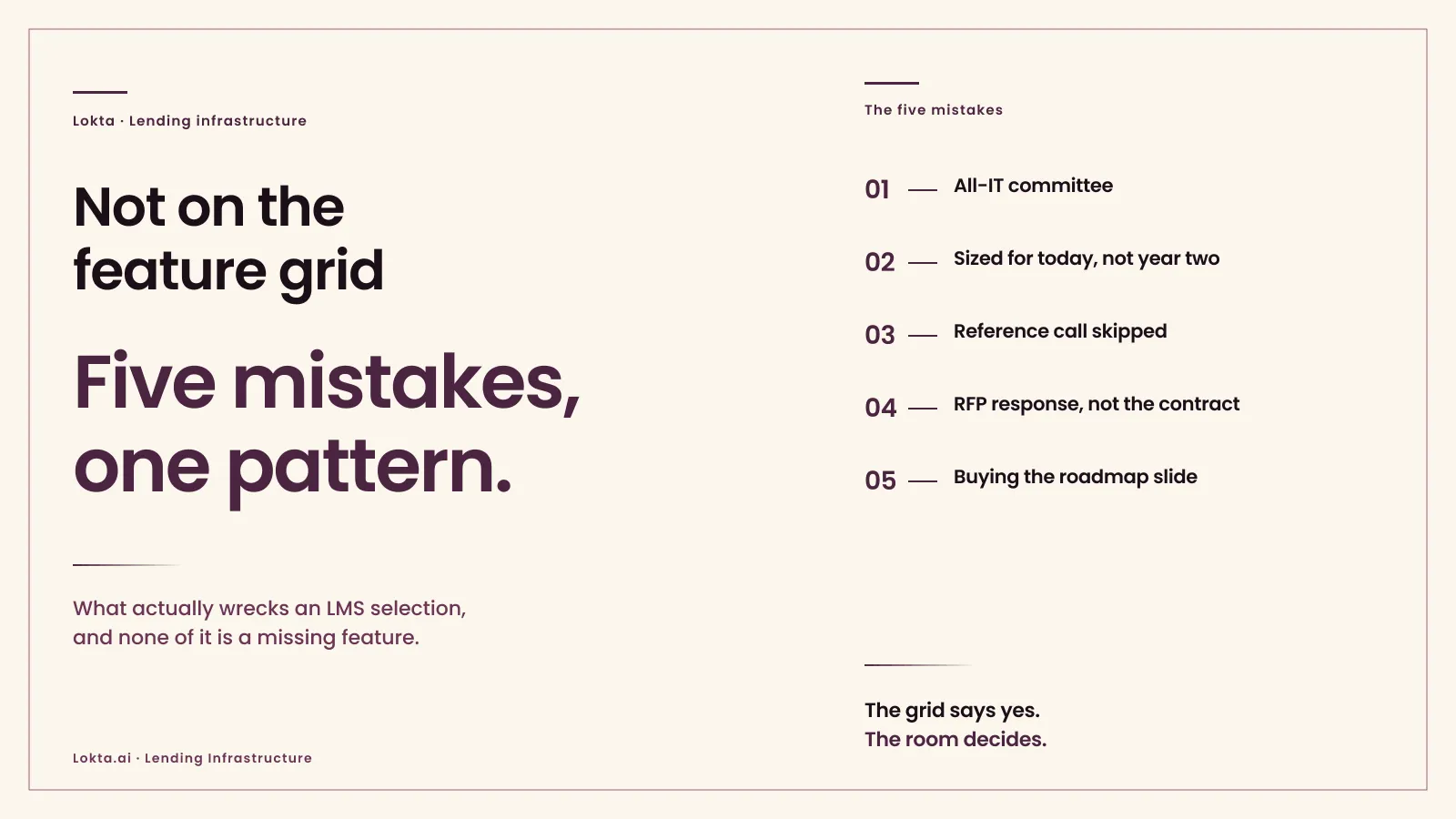 The LMS Selection Mistakes That Have Nothing to Do With Features: cover art