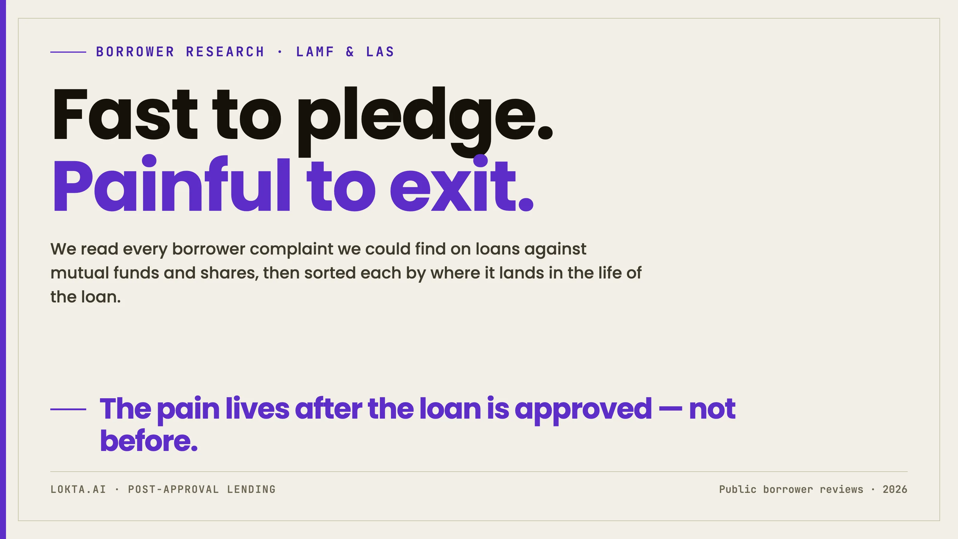 Loans against mutual funds: fast to pledge, painful to exit